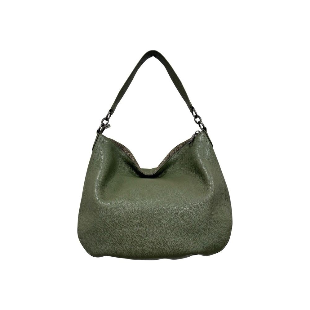 Coach 36762 Olive Pebbled Leather Hobo Crossbody Bag Gunmetal Turnlock Dust Bag - Picture 3 of 16